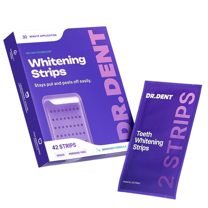 Purple Teeth Whitening Strips - Non Sensitive